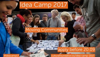 Atenció! Convocatòria d'idees per l'Idea Camp 2017: Moving Communities