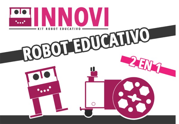 Imatge de capçalera de Innovi. Robot educativo de código abierto.