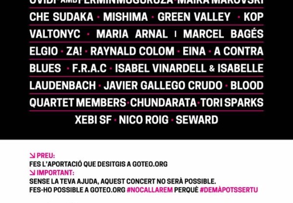 Imatge de capçalera de No Callarem. Concert per la Llibertat d'Expressió: Llibertat Valtonyc