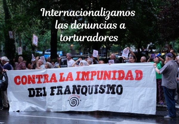 Imatge de capçalera de Internacionalizamos las denuncias a torturadores