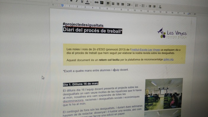 Diari del procés del treball