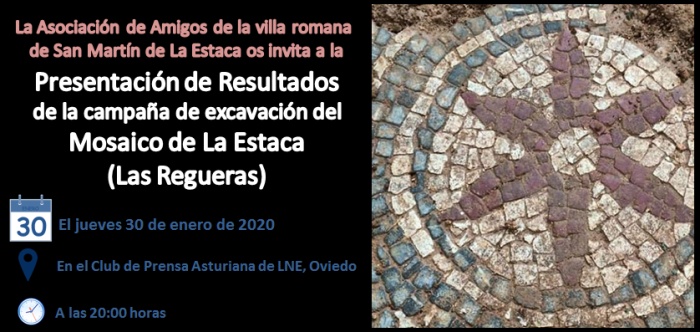 Presentación de resultados de la excavación del mosaico de La Estaca